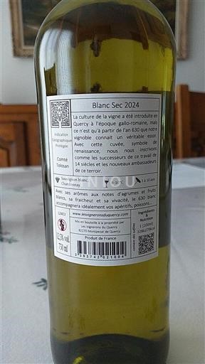 Jihozápad Comté tolosan Les Vignerons du Quercy 630 Blanc Sec 2024