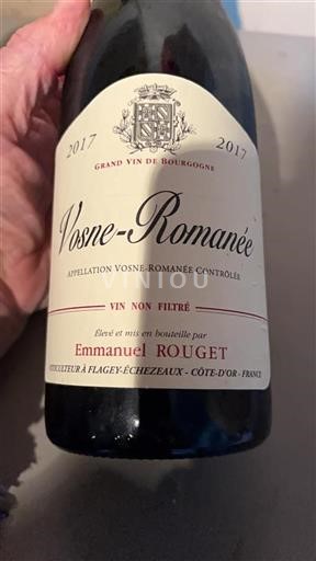 Bourgogne Vosne-romanée Emmanuel Rouget 2017