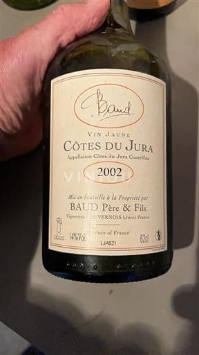 Jura Côtes du Jura Baud Père & Fils 2002