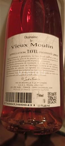 Valle del Rodano Tavel Domaine Le Vieux Moulin 2021