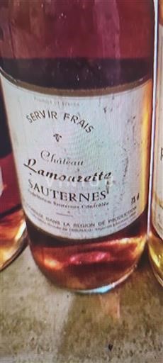 Bordeaux Sauternes Château Lamourette 2015