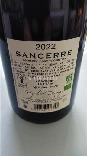 Vallée de la Loire Sancerre Vignoble Dauny 2022