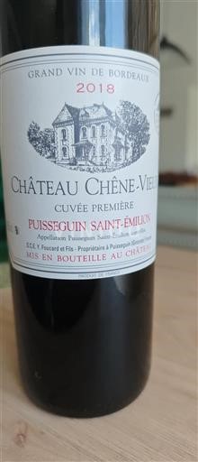 Bordeaux Puisseguin-saint-émilion Château Chêne-Vieux Première 2018