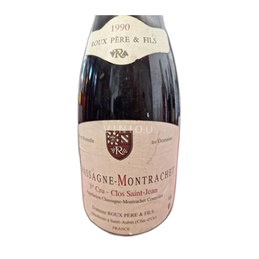 Burgundsko Chassagne-montrachet Premier Cru Roux Père & Fils Clos Saint-Jean 1990