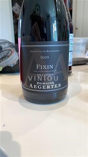 Borgogna Fixin Domaine Aegerter En Coton 2023