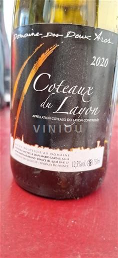 Údolí Loiry Coteaux-du-Layon Domaine Des Deux Arcs 2020