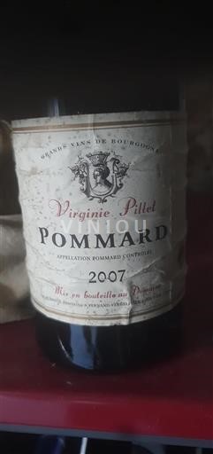 Vin Rouge sec Virginie Pillet 2007 France Bourgogne Pommard AOC