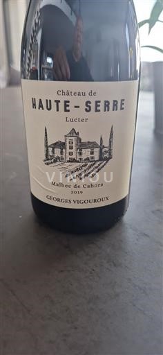 Sud-Ouest Cahors Château Haute-Serre Lucter 2019