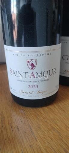 Vin Rouge sec Gérard Boyer 2023 France Beaujolais Saint-Amour AOC