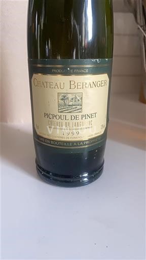 Linguadoca Picpoul-de-pinet Château Beranger 1999