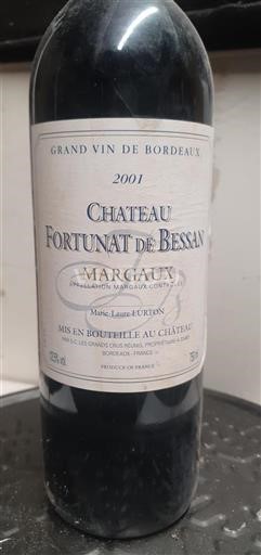 Bordeaux Margaux Château Fortunat de Bessan 2001
