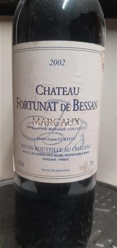 Bordeaux Margaux Château Fortunat de Bessan 2002