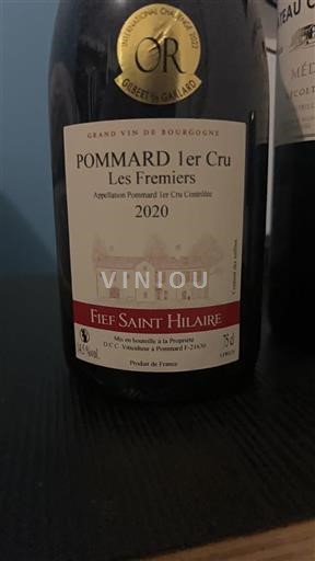 Bourgogne Ospecificerad Premier Cru Fief Saint Hilaire Les Fremiers 2020