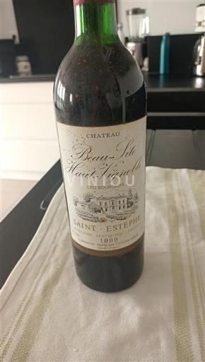 Bordeaux Saint-Estèphe Beau-Site Haut-Vignoble 1989