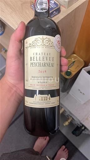 Bordeaux Bordeaux Supérieur Château Bellevue Peycharneau 2018