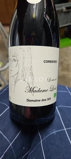 Linguadoca Corbières Domaine Des XIII Le vin de Madame Lucie 2023