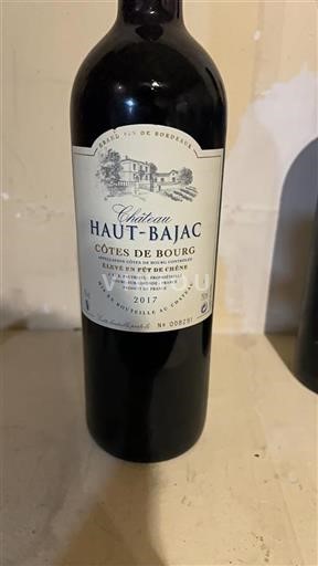 Bordeaux Côtes-de-bourg Château Haut-Bajac 2017
