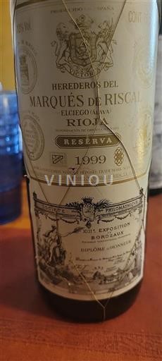 Rioja Marqués de Riscal Reserva 1999