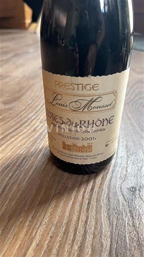 Rhônen laakso Côtes-du-rhône Louis Mousset Prestige 2001