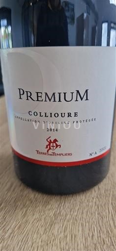 Roussillon Collioure Terres des Templiers Premium 2014
