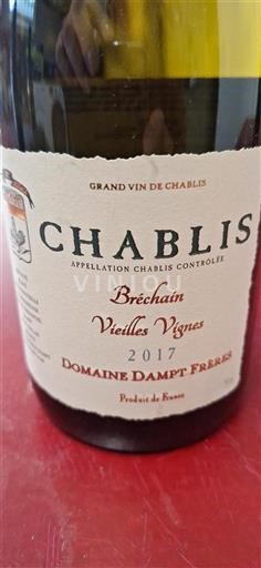Burgundsko Chablis Domaine Dampt Frères Bréchain Vieilles Vignes 2017