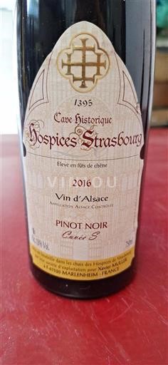 Alsazia Pinot nero Cave Historique des Hospices de Strasbourg S 2016