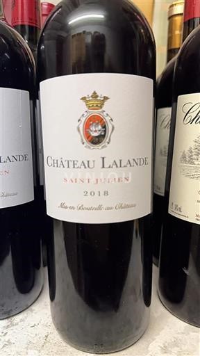 Bordeaux Saint-Julien Grand Cru Château Lalande 2018