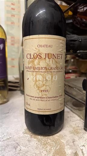 Bordeaux Saint-Émilion Grand Cru Château Clos Junet 1995