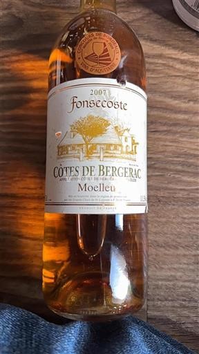 Lounais-Ranska Côtes-de-bergerac Fonsecoste 2007