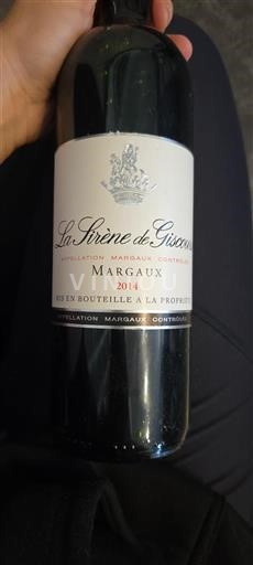 Bordeaux Margaux Giscours La Sirène de Giscours 2014