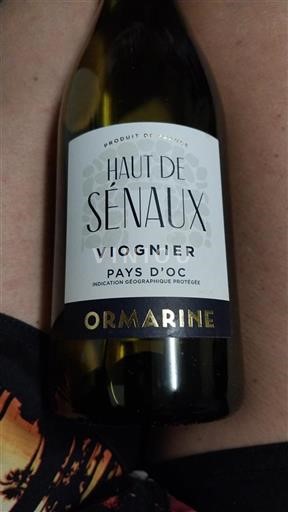 Languedoc ja Roussillon Pays d'Oc OrmariNE Haut de Sénaux Ei vuosikertaa