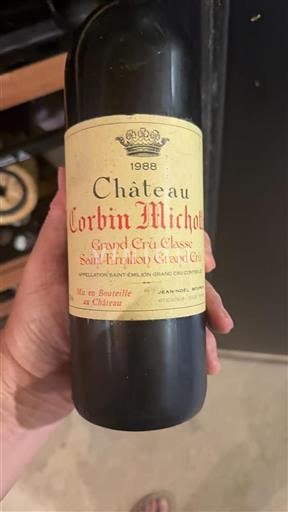 Bordeaux Saint-Émilion Grand Cru Grand Cru Château Corbin Michotte 1988