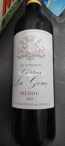 Bordeaux Médoc Cru Bourgeois Château La Gorce 2013