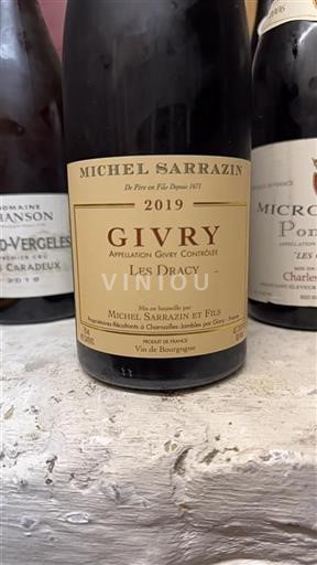 Borgogna Givry Michel Sarrazin et Fils Les Dracy 2019