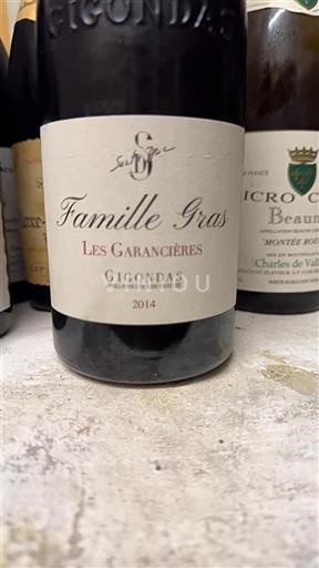 Rhônevallei Gigondas Famille Gras Les Garancières 2014