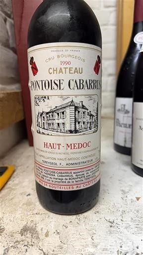 Bordeaux Haut-Médoc Cru Bourgeois Pontoise Cabarrus 1990