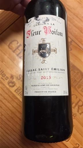 Bordeaux Lussac-saint-émilion Château La Fleur Poitou 2015