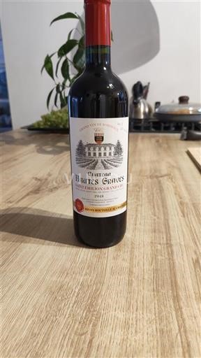 Bordeaux Saint-Émilion Grand Cru Grand Cru Château Hautes Graves 2018