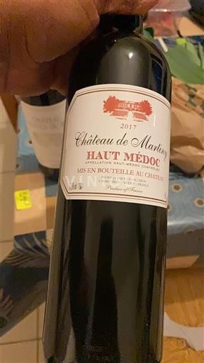 Bordeaux Haut-Médoc Château Martiny 2017