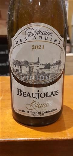 Beaujolais Domaine Des Arbins 2021
