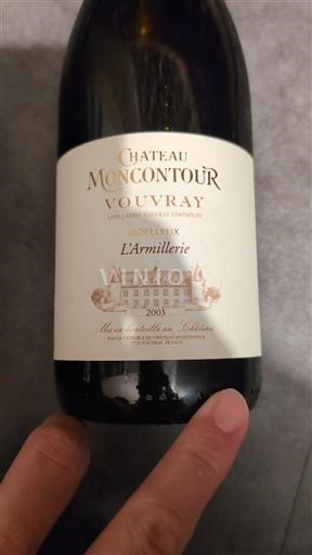 Valle della Loira Vouvray Château Moncontour L'Armillerie 2003