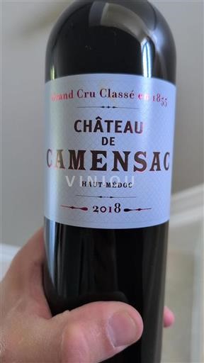 Bordeaux Haut-Médoc Grand Cru Château Camensac 2018