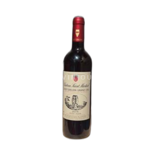Vin Rouge sec Château Saint Martial 2015 France Bordeaux Saint-Émilion AOC