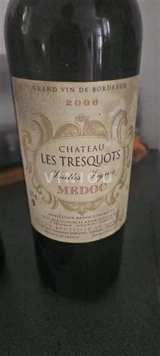 Bordeaux Médoc Château Les Tresquots Vieilles Vignes 2006