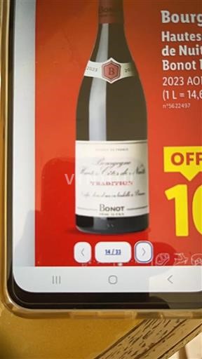 Bourgondië Hautes Côtes de Nuits Bonot Tradition 2023