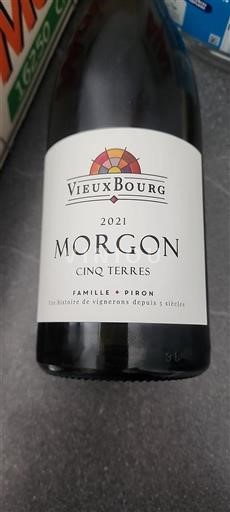 Beaujolais Morgon Famille Piron Cinq Terres 2021