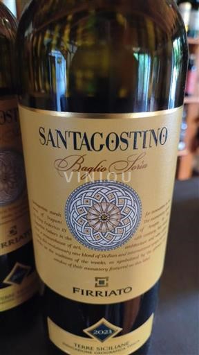 Sicile Firriato Santagostino Baglio Soria 2023