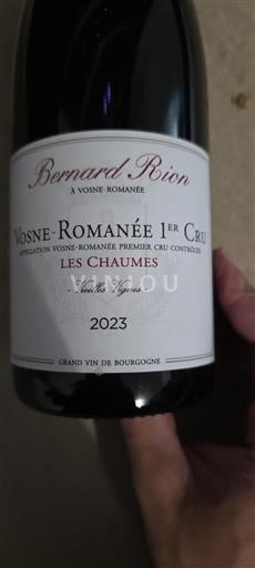 Burgundsko Vosne-romanée Premier Cru Bernard Rion Les Chaumes Vieilles Vignes 2023