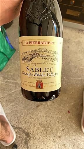 Valle del Rodano Côtes-du-rhône-villages La Pierradière Sablet 2023