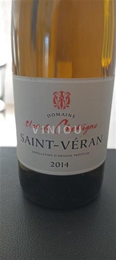 Bourgogne Saint-Véran Domaine Clos de Chevigne 2014